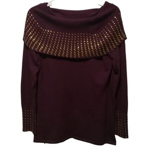 Women's shirt top Clothing  burgundy size PL Long Sleeve Questions Petit…